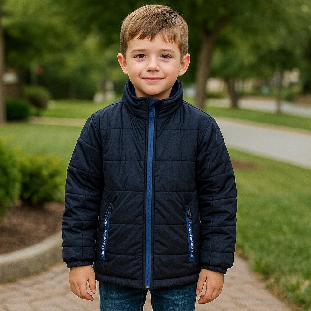 Calvin Klein Boys’ NWOT Navy Blue Puffer Jacket Size 7